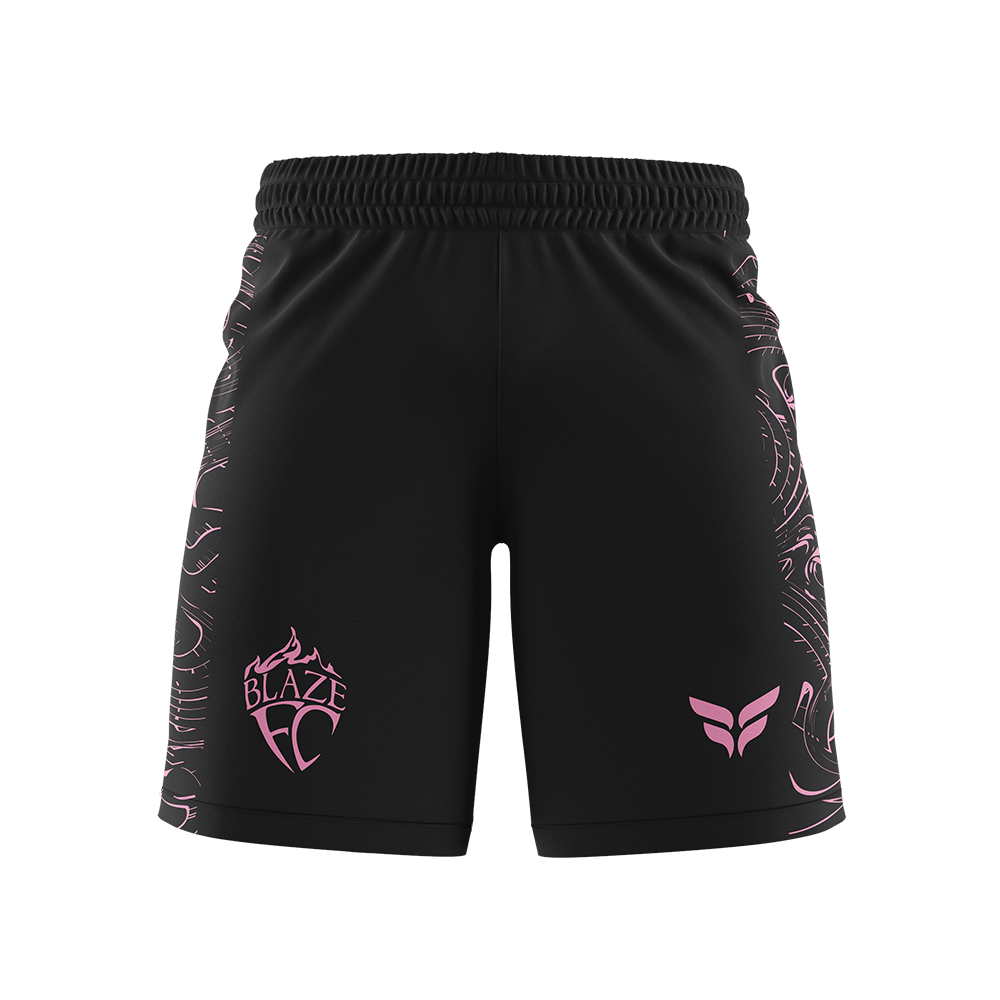 BLAZE FC GIRLS HOME SHORTS (BLACK)