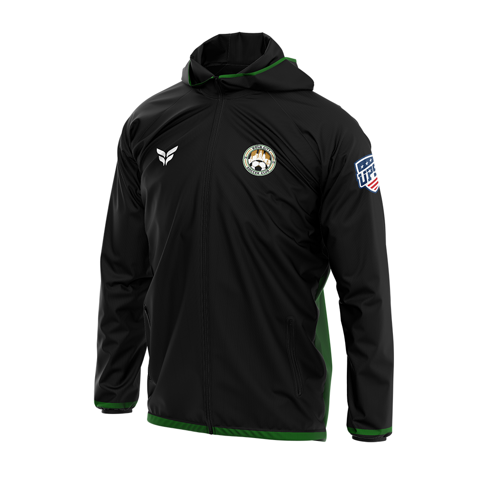 BOLD CITY SOCCER CLUB RAIN JACKET (BLACK)