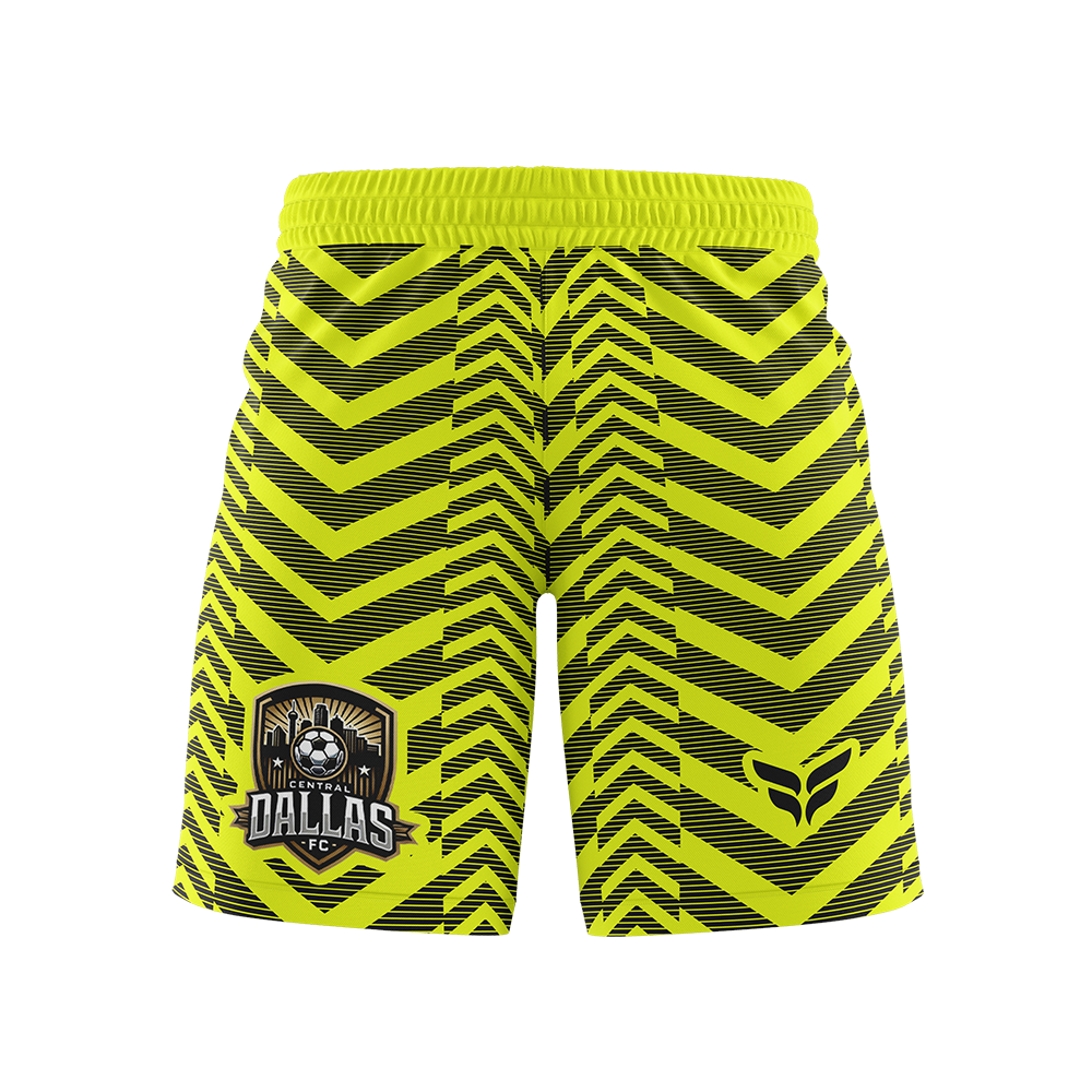 CENTRAL DALLAS GOALKEEPER SHORTS (YELLOW)