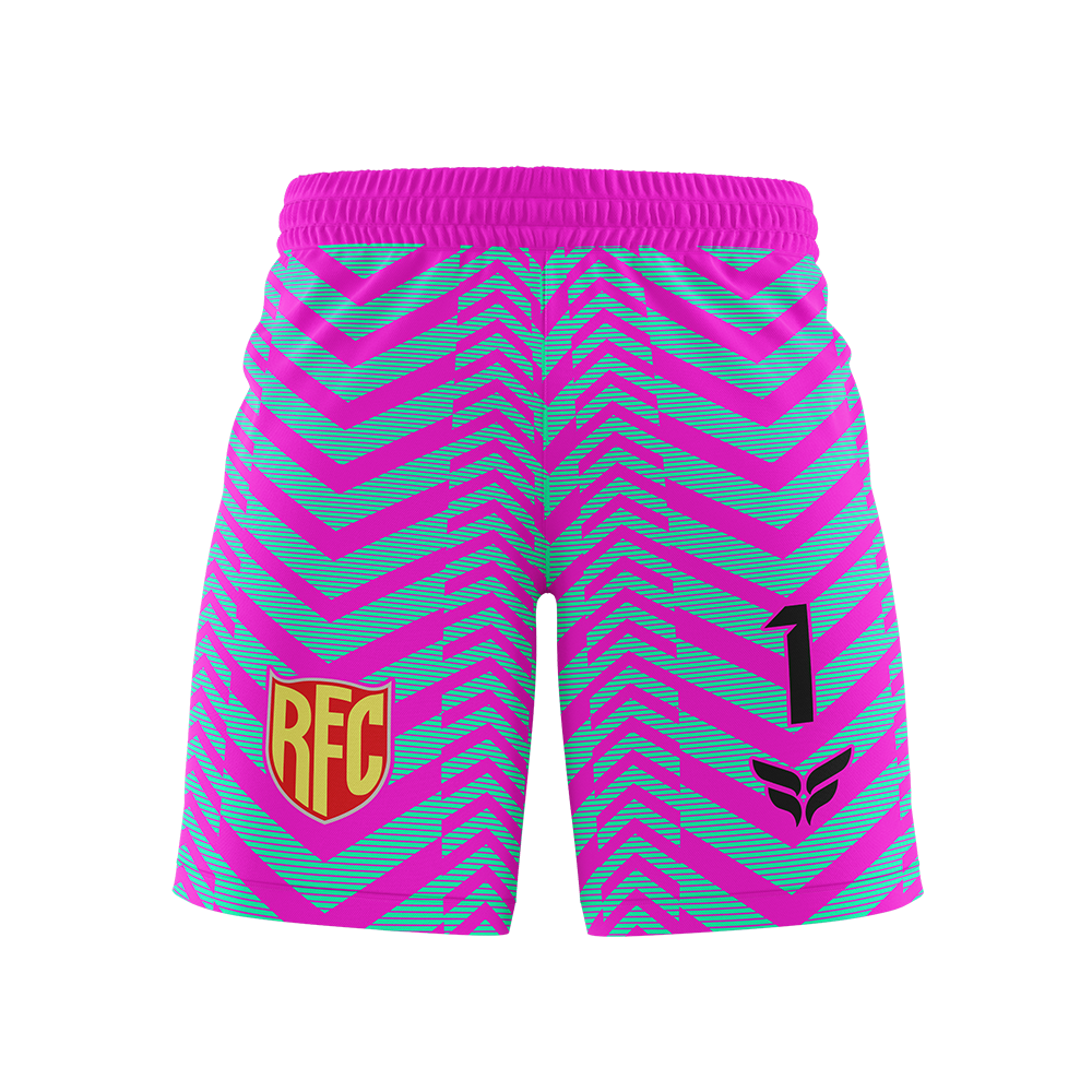 RED FLAMES KEEPER SHORTS (PINK)