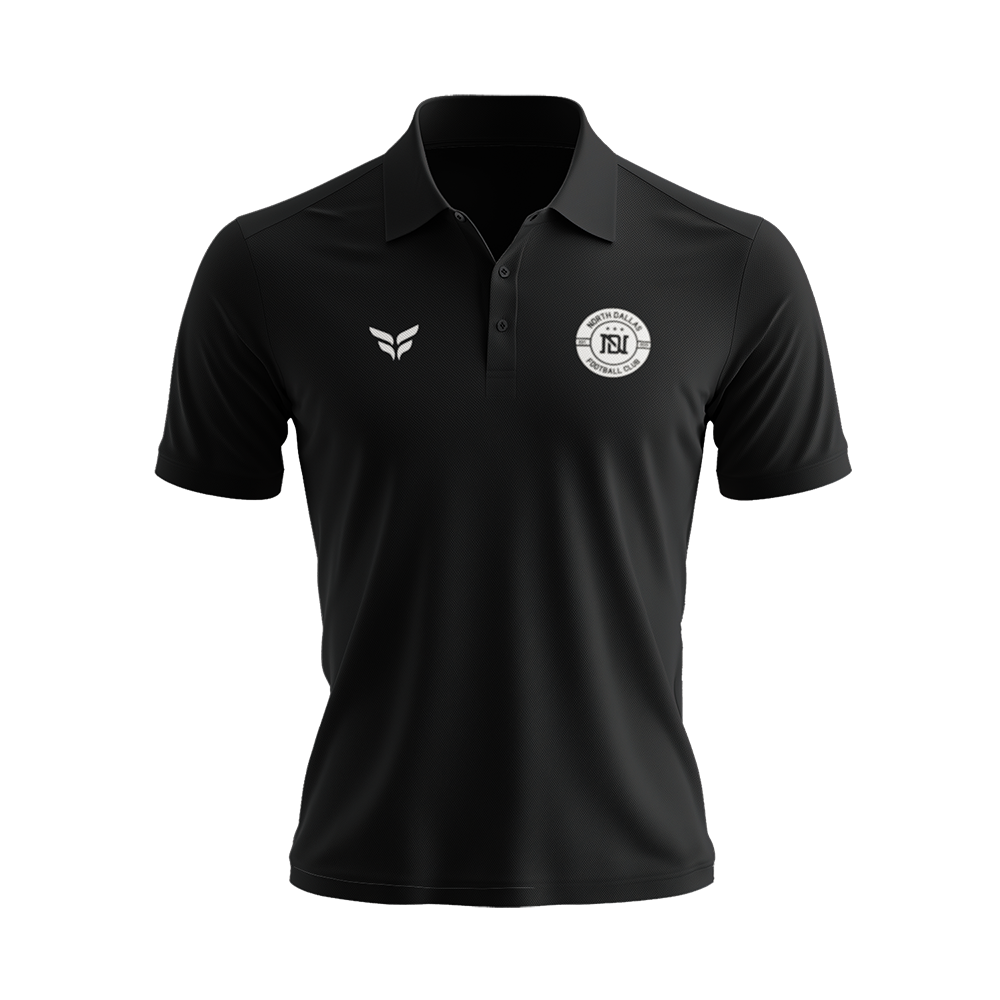 NORTH DALLAS FC POLO SHIRT (BLACK)
