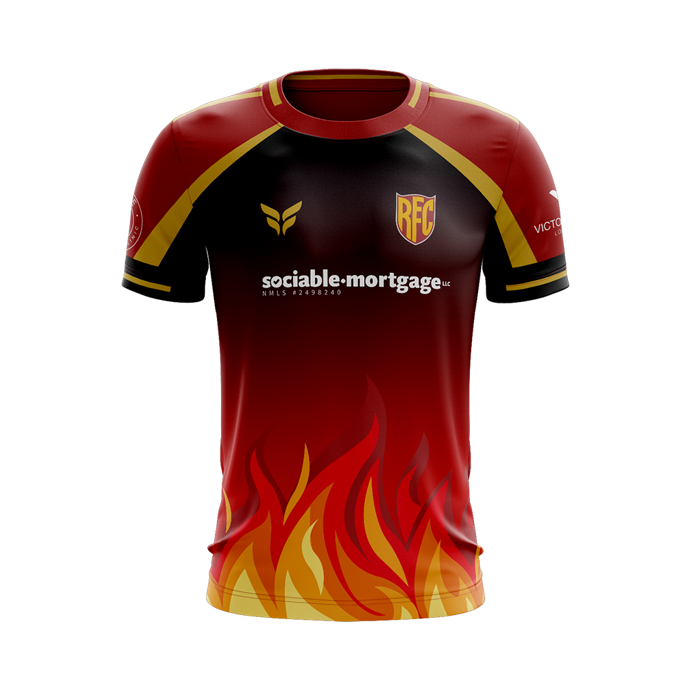 RED FLAMES FIRE GAME JERSEY SS (RED)