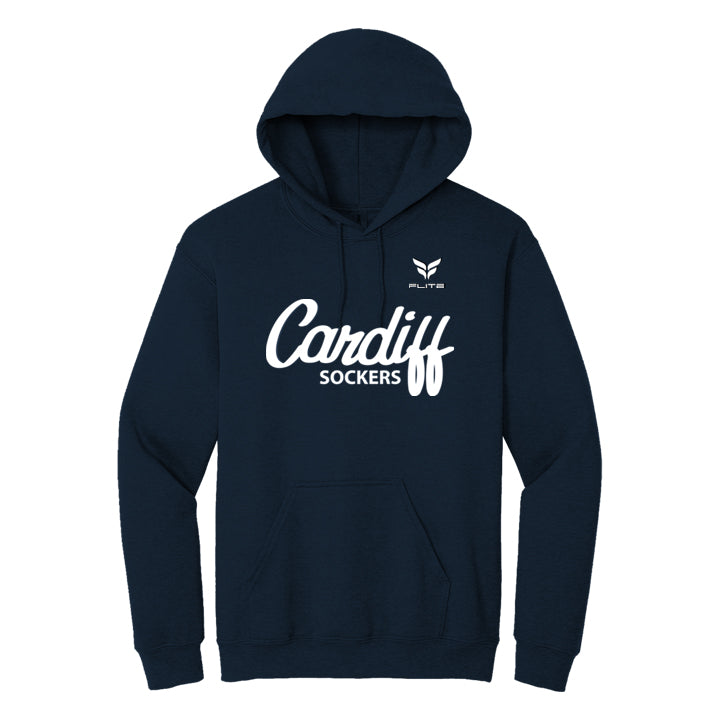 CARDIFF SCRIPT HOODIE (NAVY)