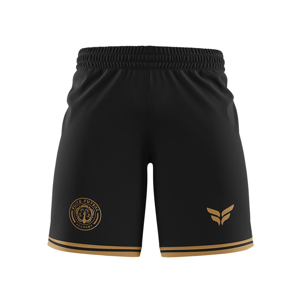 ELITE FUTSAL HOME SHORTS (BLACK)