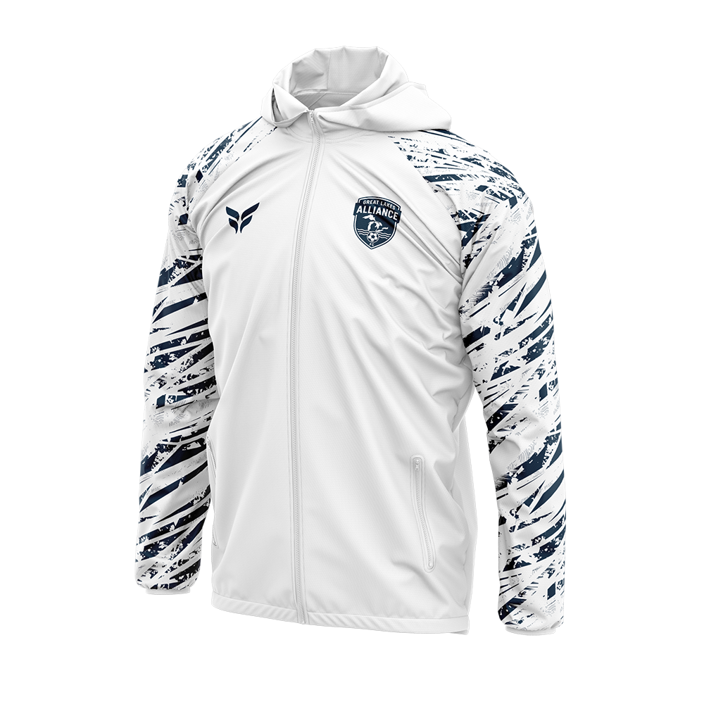 GREAT LAKES ALLIANCE WINDBREAKER JACKET (WHITE)