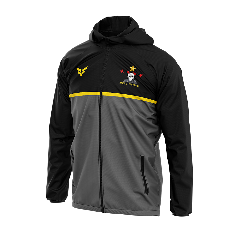 JAKES STARS WINDBREAKER JACKET (BLACK)