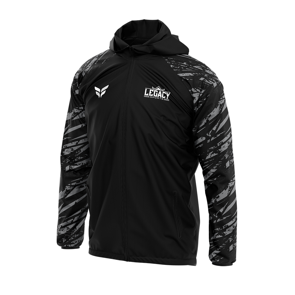 LEGACY WINDBREAKER JACKET (BLACK GREY)