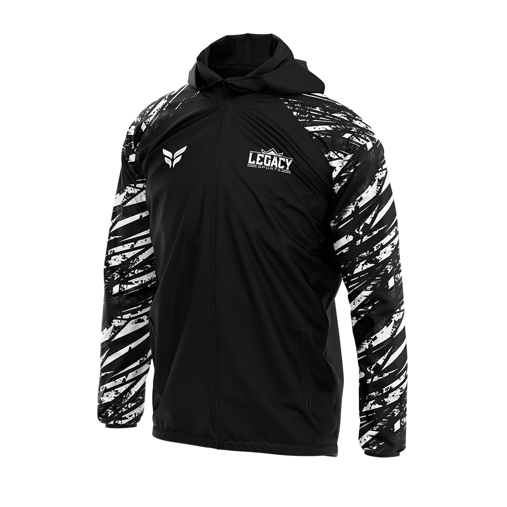 LEGACY WINDBREAKER JACKET (BLACK WHITE)