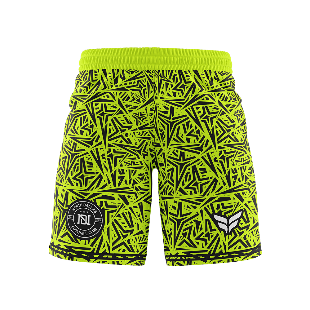 NORTH DALLAS FC GOALKEEPER SHORTS (NEON)