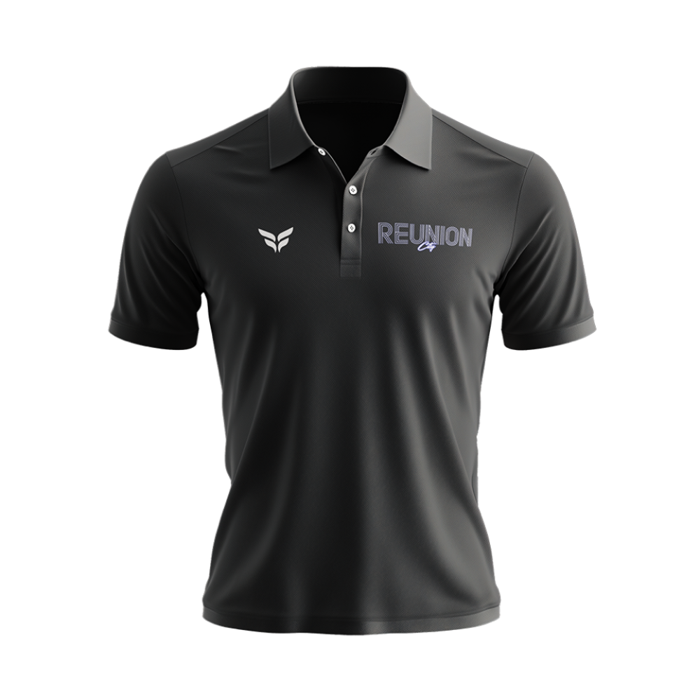 REUNION CITY POLO SHIRT (BLACK)