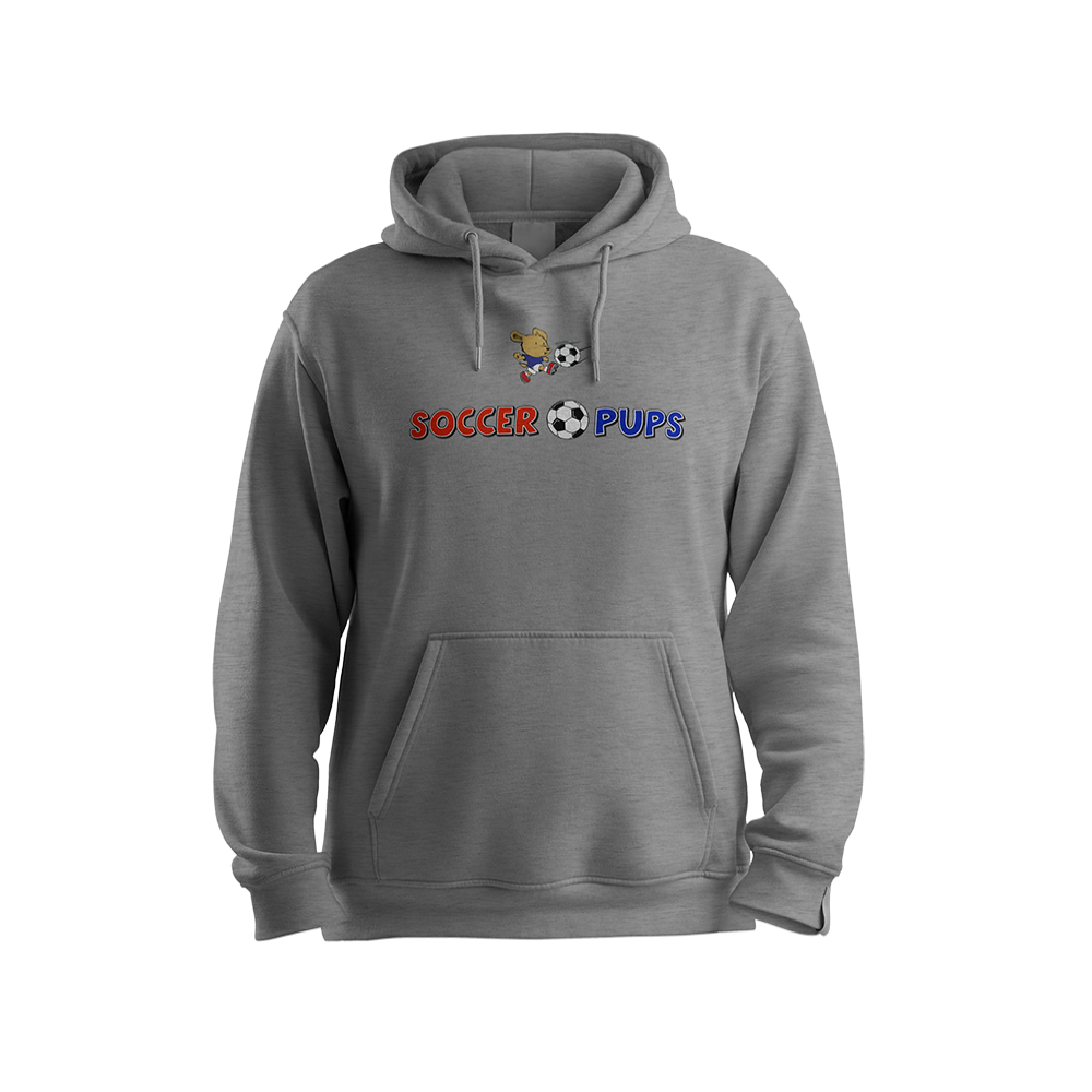 SOCCER PUPS COTTON-BLEND HOODIE (GREY)