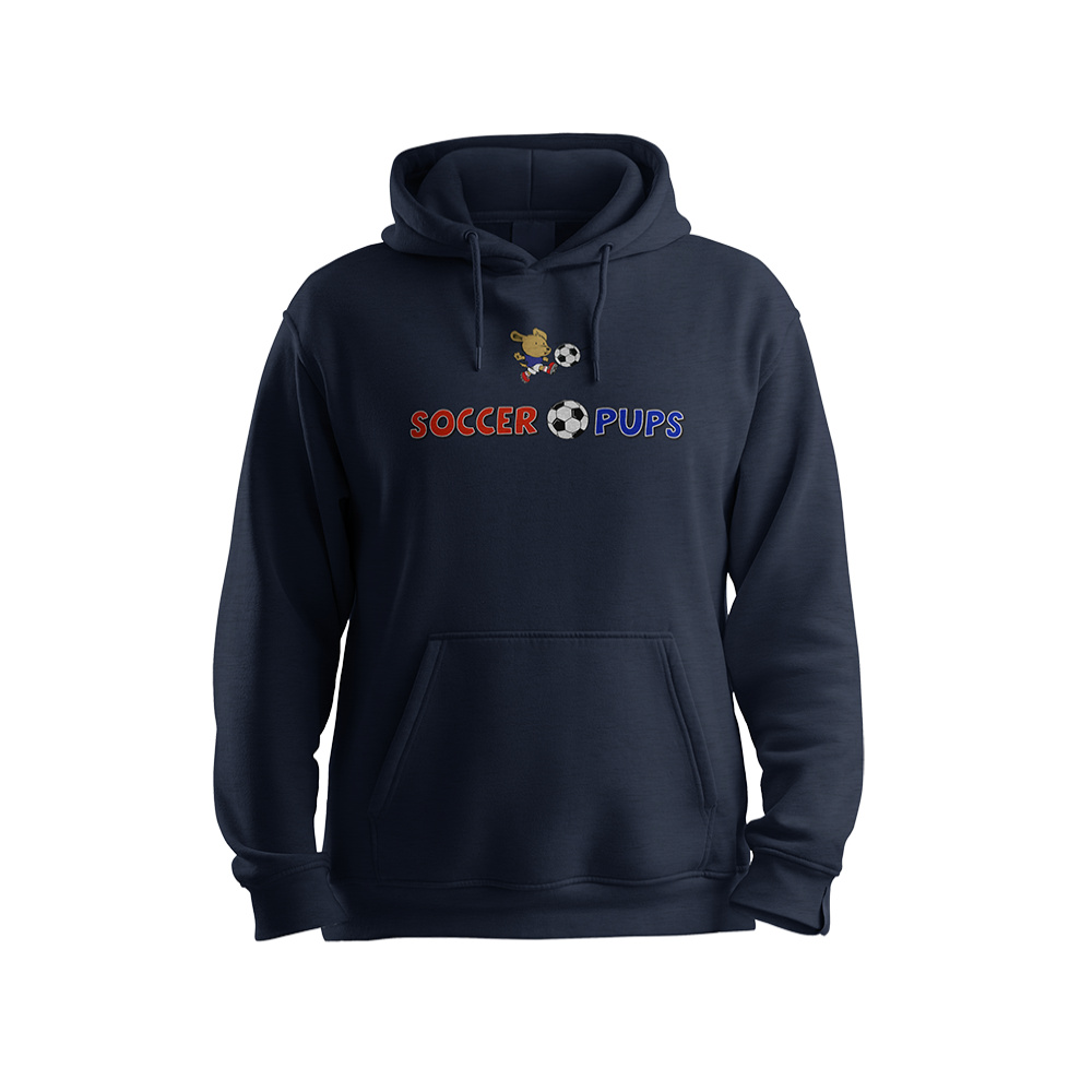 SOCCER PUPS COTTON-BLEND HOODIE (NAVY)