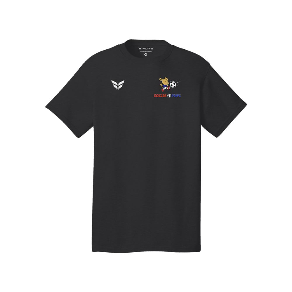 SOCCER PUPS COTTON-BLEND T-SHIRT (BLACK)