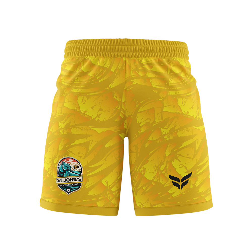ST JOHNS FC GOALKEEPER SHORTS (YELLOW)