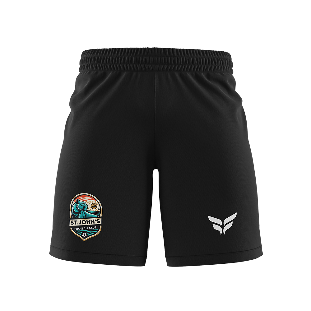 ST JOHNS FC GAME SHORTS (BLACK)