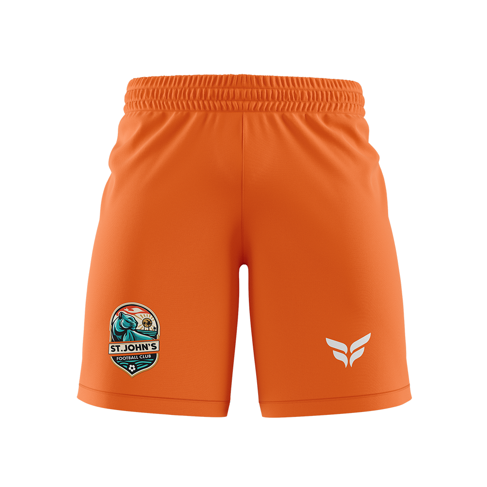 ST JOHNS FC GAME SHORTS (ORANGE)