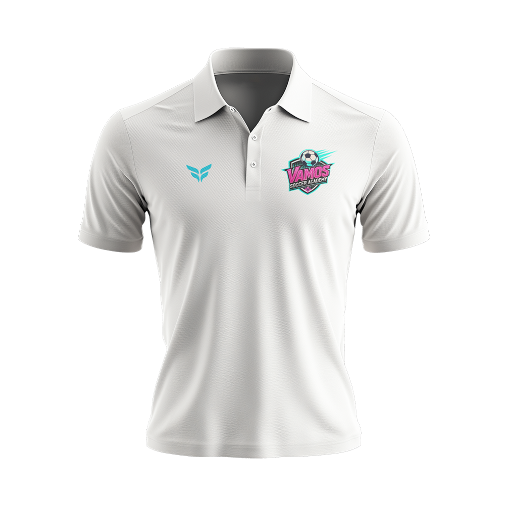 VAMOS SOCCER ACADEMY POLO SHIRT (WHITE)