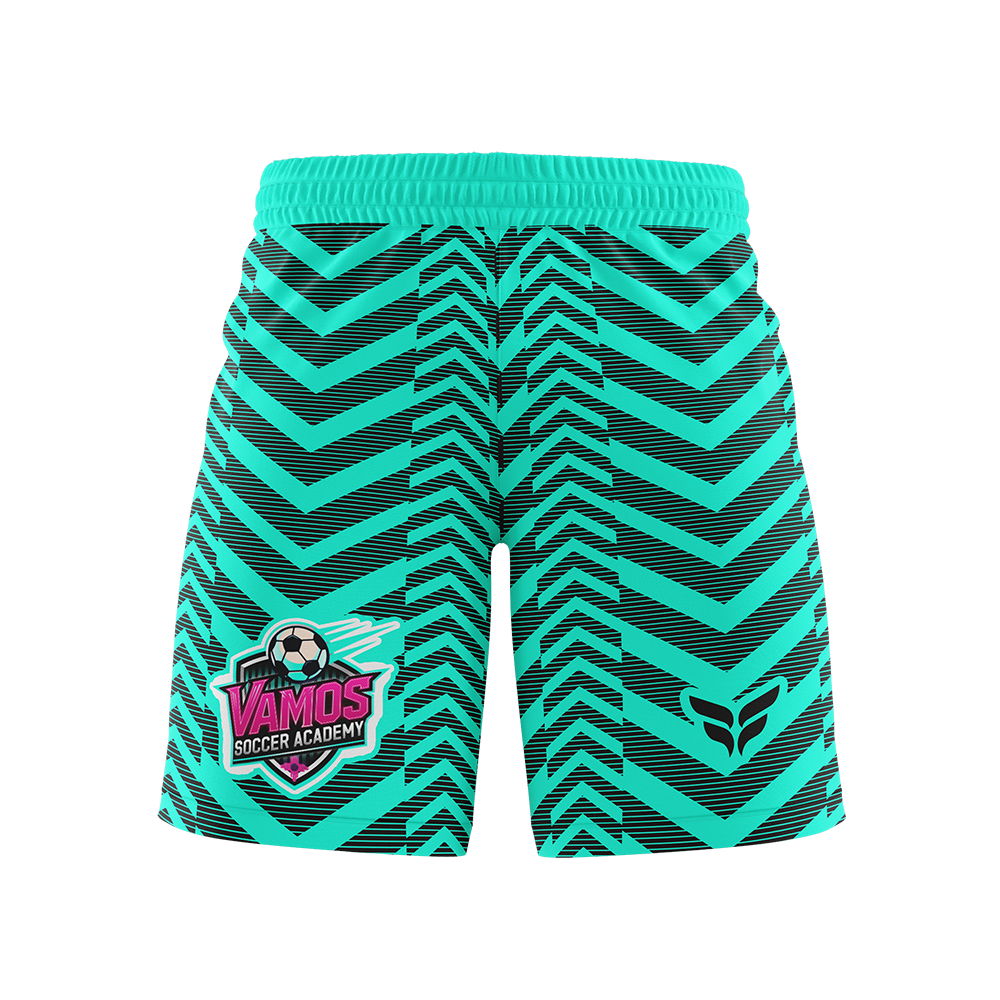 VAMOS SOCCER ACADEMY GK SHORTS (TEAL)