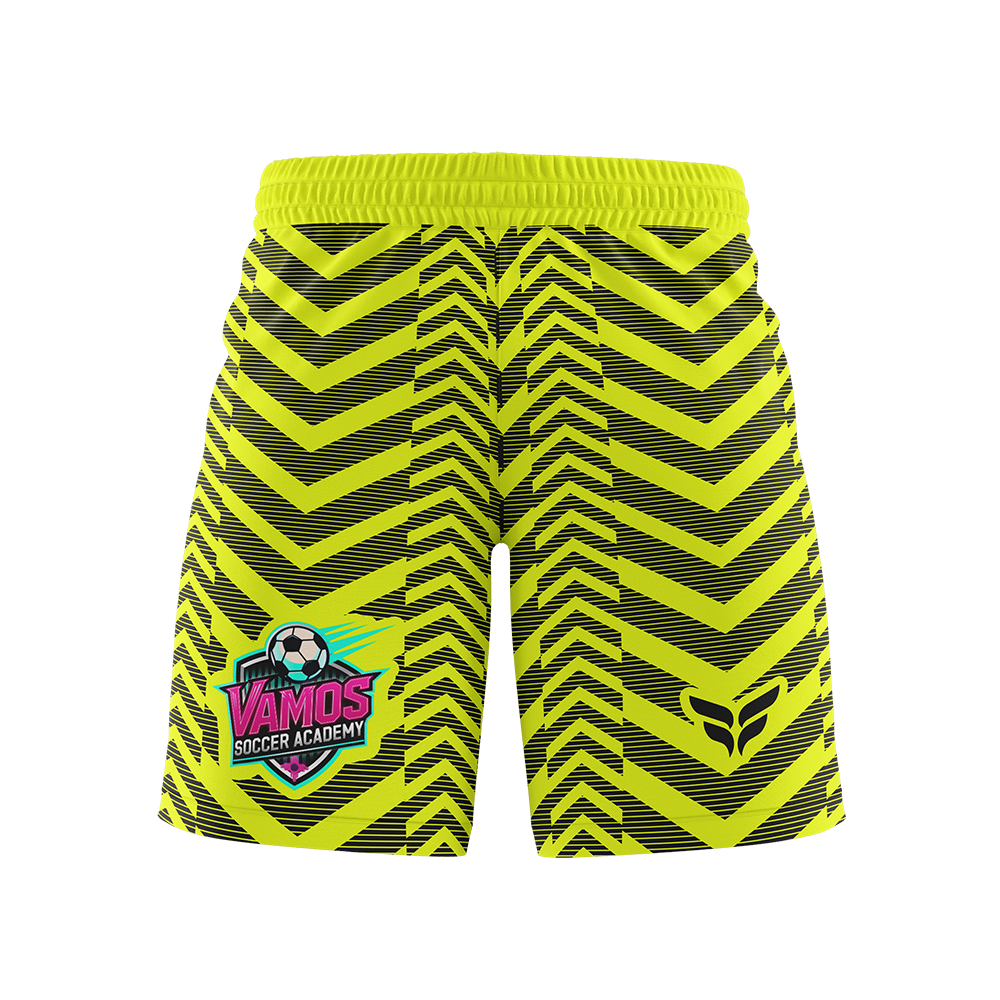 VAMOS SOCCER ACADEMY GK SHORTS (YELLOW)