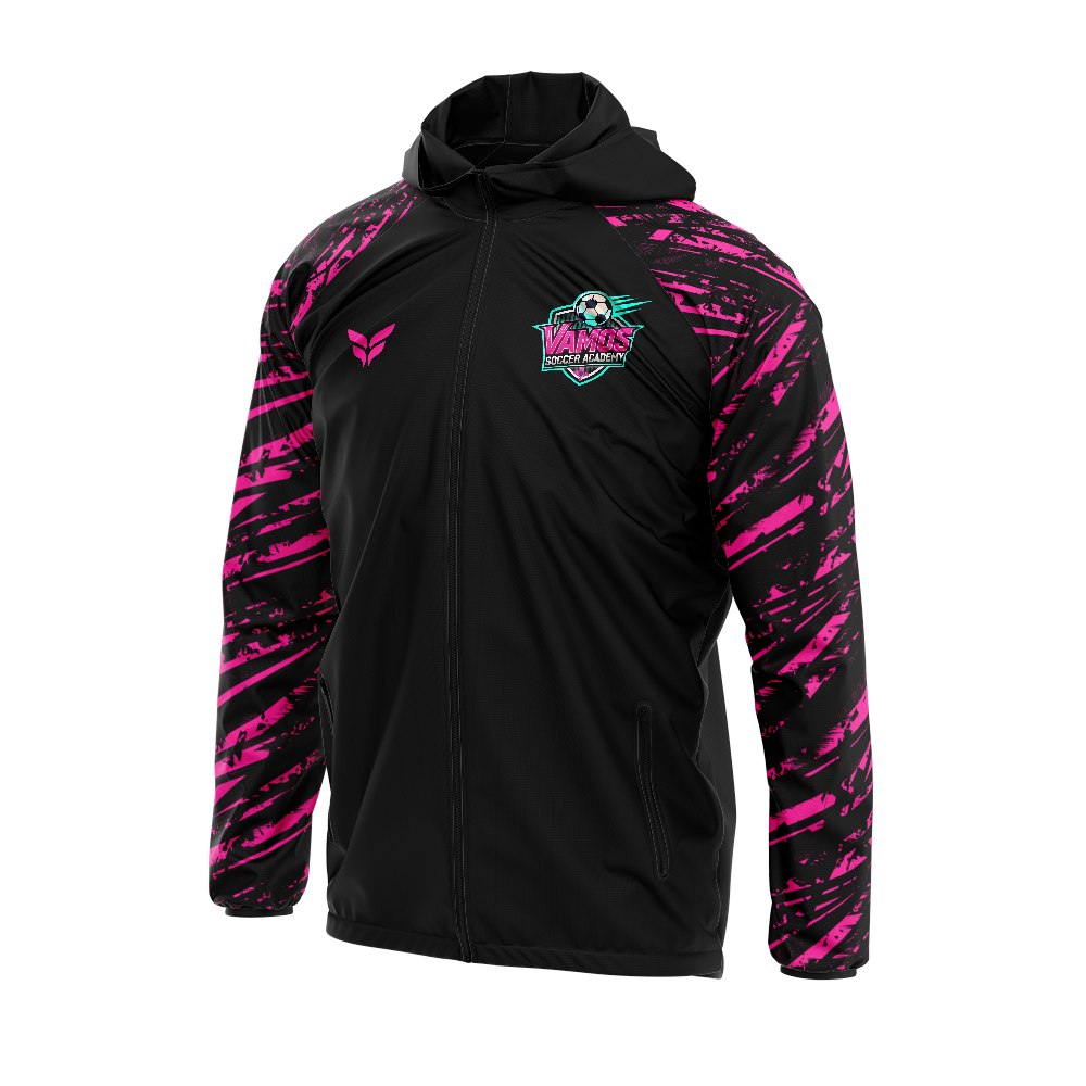 VAMOS SOCCER ACADEMY WINDBREAKER JACKET (BLACK)