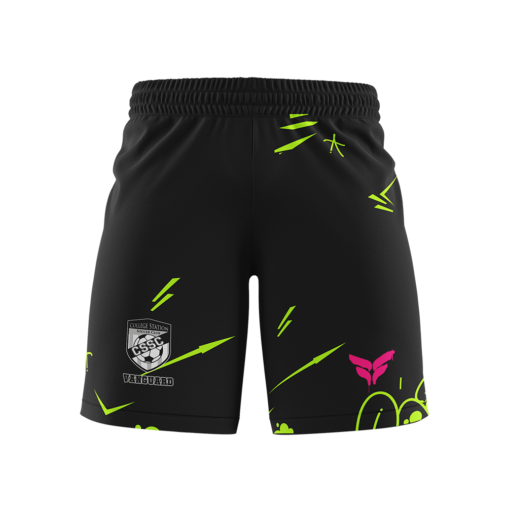 VANGUARD GOALKEEPER SHORTS (BLACK NEON)