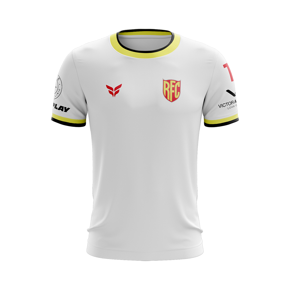 RED FLAMES ALT GAME JERSEY SS (WHITE)