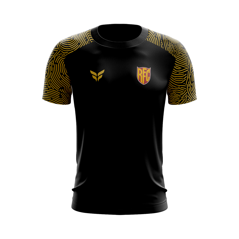RED FLAMES TRAINING JERSEY SS (BLACK)