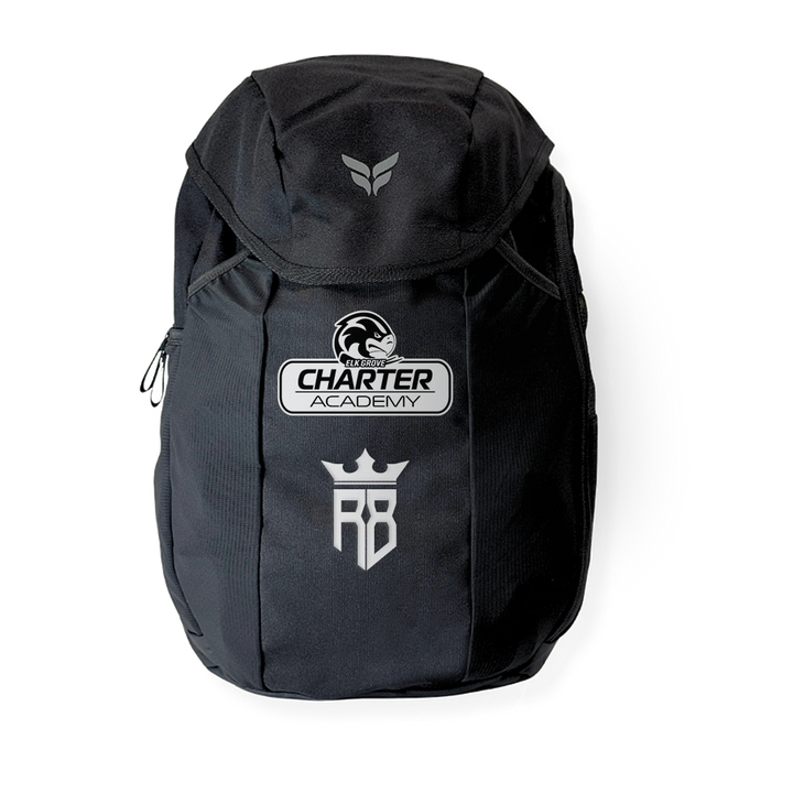 CHARTER ACADEMY R8 DUAL LOGO TEAM BACKPACK (BLACK)