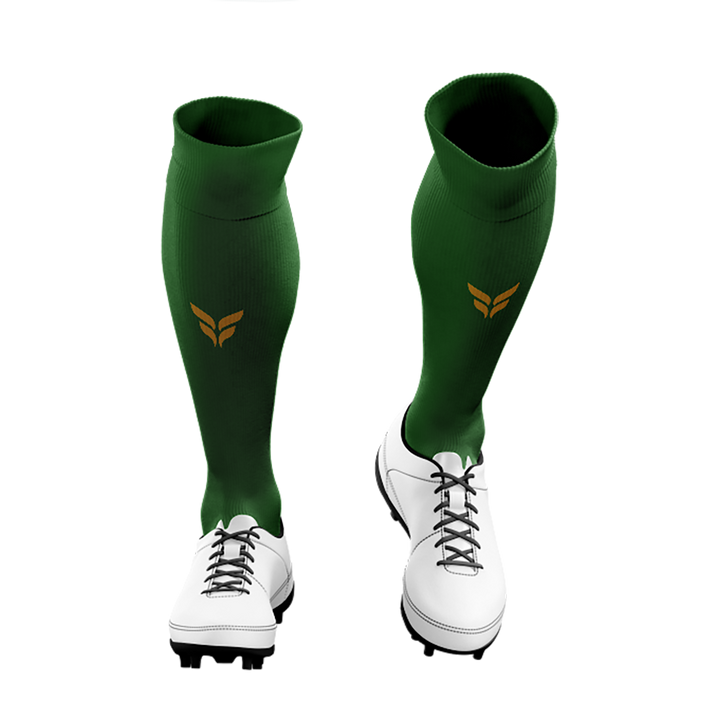 BOLD CITY SOCKS (GREEN SOCKS GOLD WINGS)