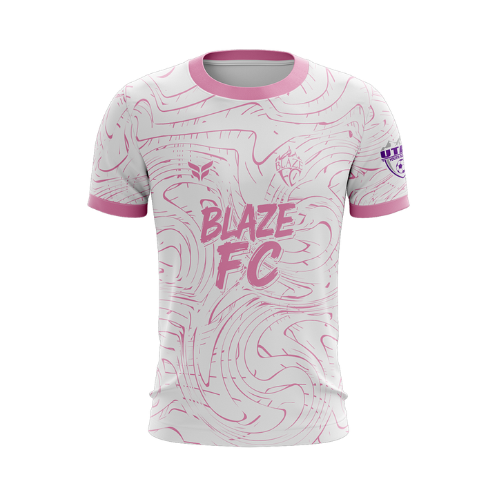 BLAZE FC GIRLS AWAY JERSEY SS (WHITE)
