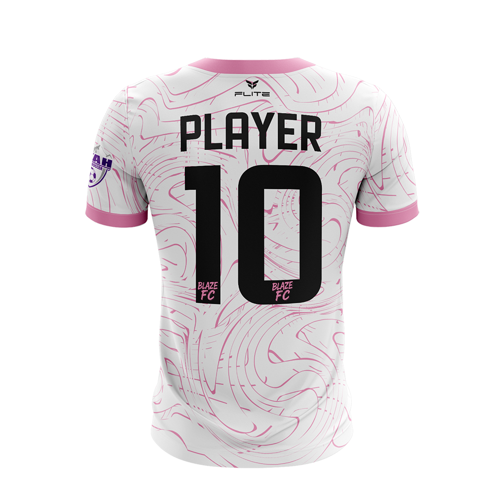BLAZE FC GIRLS AWAY JERSEY SS (WHITE)