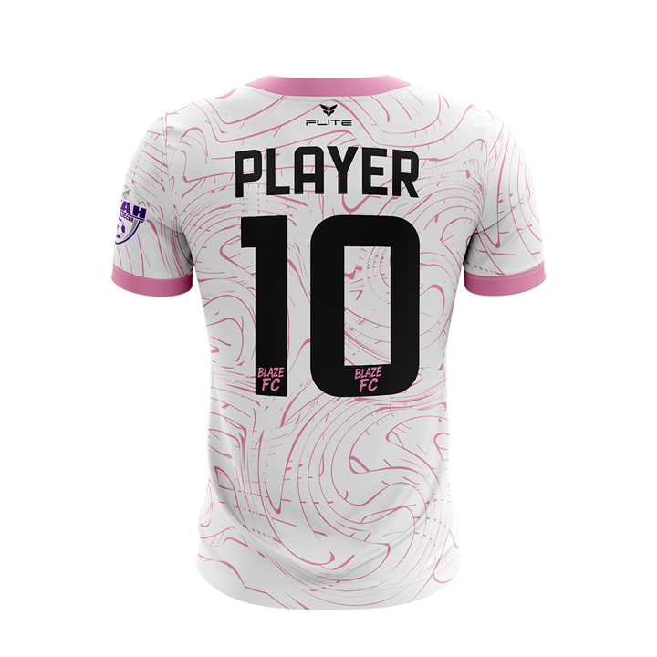 BLAZE FC GIRLS AWAY JERSEY SS (WHITE)