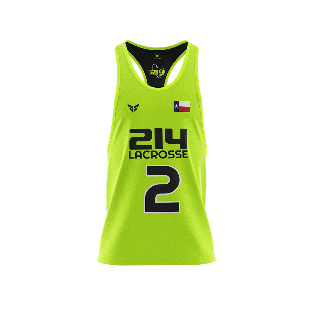 214 LAX REVERISBLE GAME JERSEY NS (NEON/BLACK)