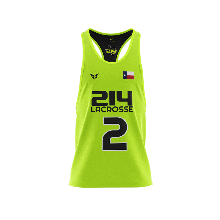 214 LAX REVERISBLE GAME JERSEY NS (NEON/BLACK)