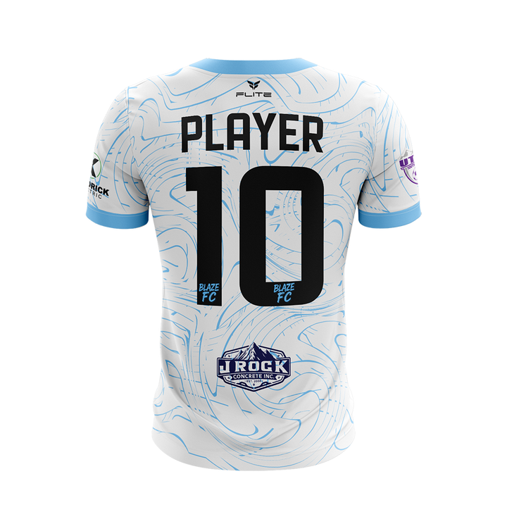 BLAZE FC BOYS AWAY JERSEY SS (WHITE)