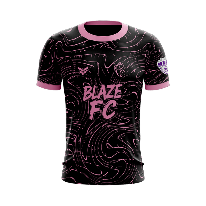 BLAZE FC GIRLS HOME JERSEY SS (BLACK)