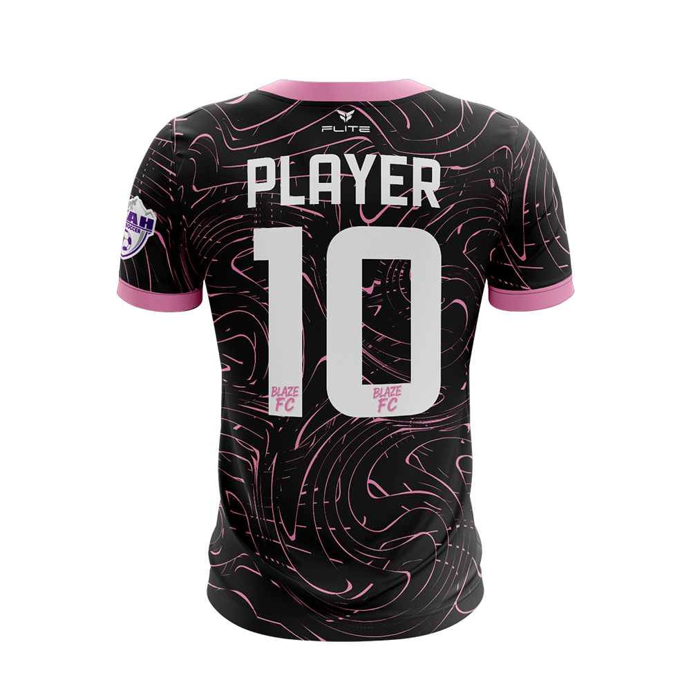 BLAZE FC GIRLS HOME JERSEY SS (BLACK)