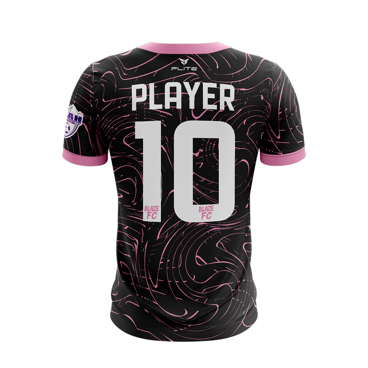 BLAZE FC GIRLS HOME JERSEY SS (BLACK)