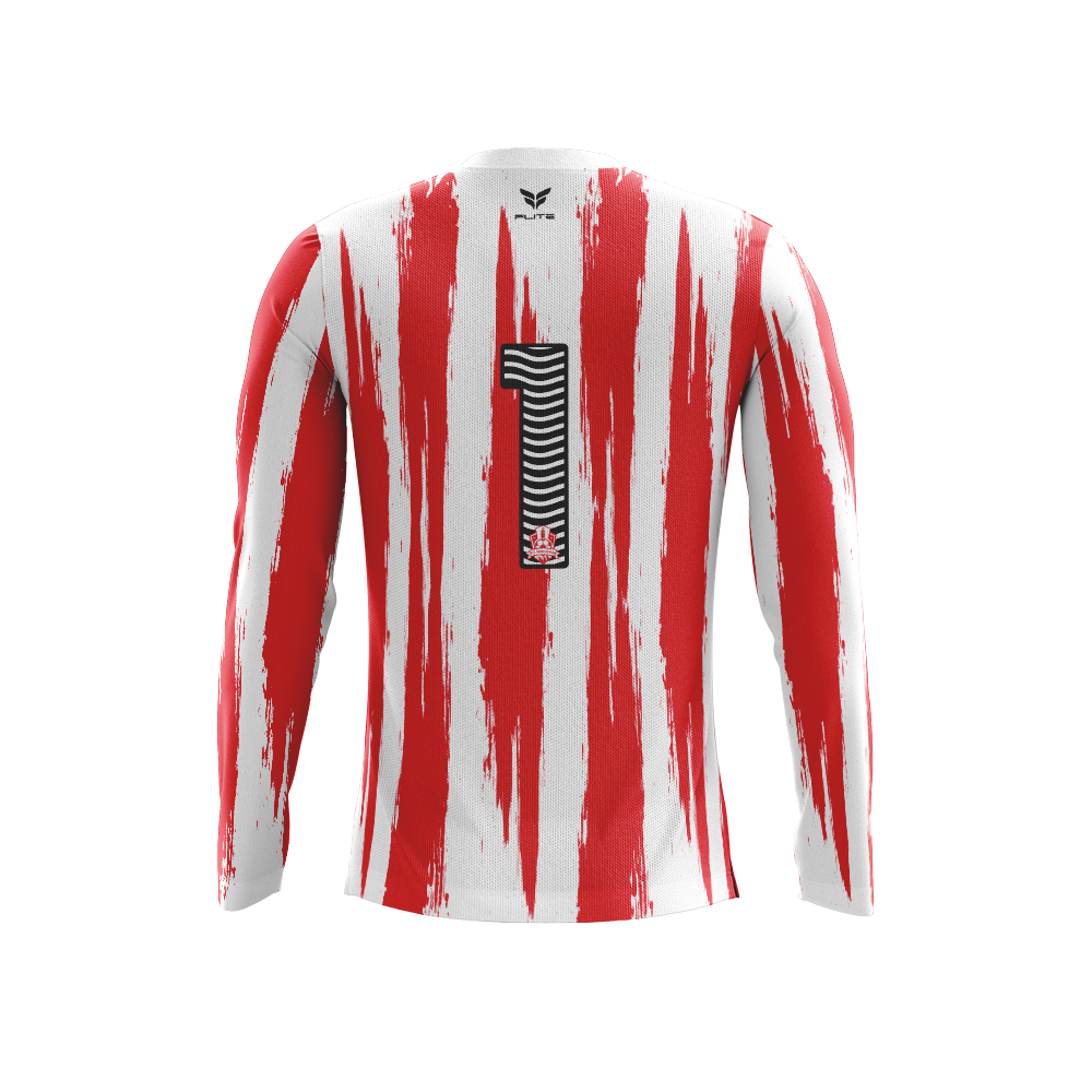 FC VELES TRAINING JERSEY LS (RED WHITE)