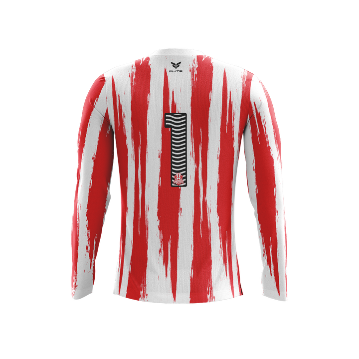 FC VELES TRAINING JERSEY LS (RED WHITE)
