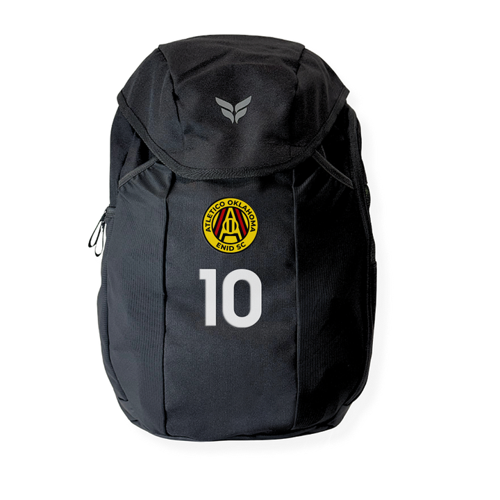 ATLETICO OKLAHOMA TEAM BACKPACK WITH PLAYER NUMBER (BLACK)