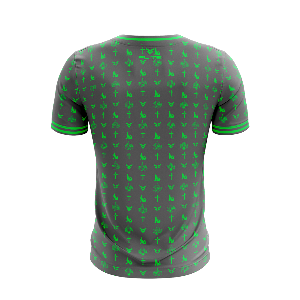 TIKI TAKA TRAINING JERSEY SS (GREY GREEN)