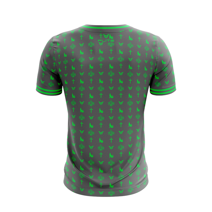 TIKI TAKA TRAINING JERSEY SS (GREY GREEN)