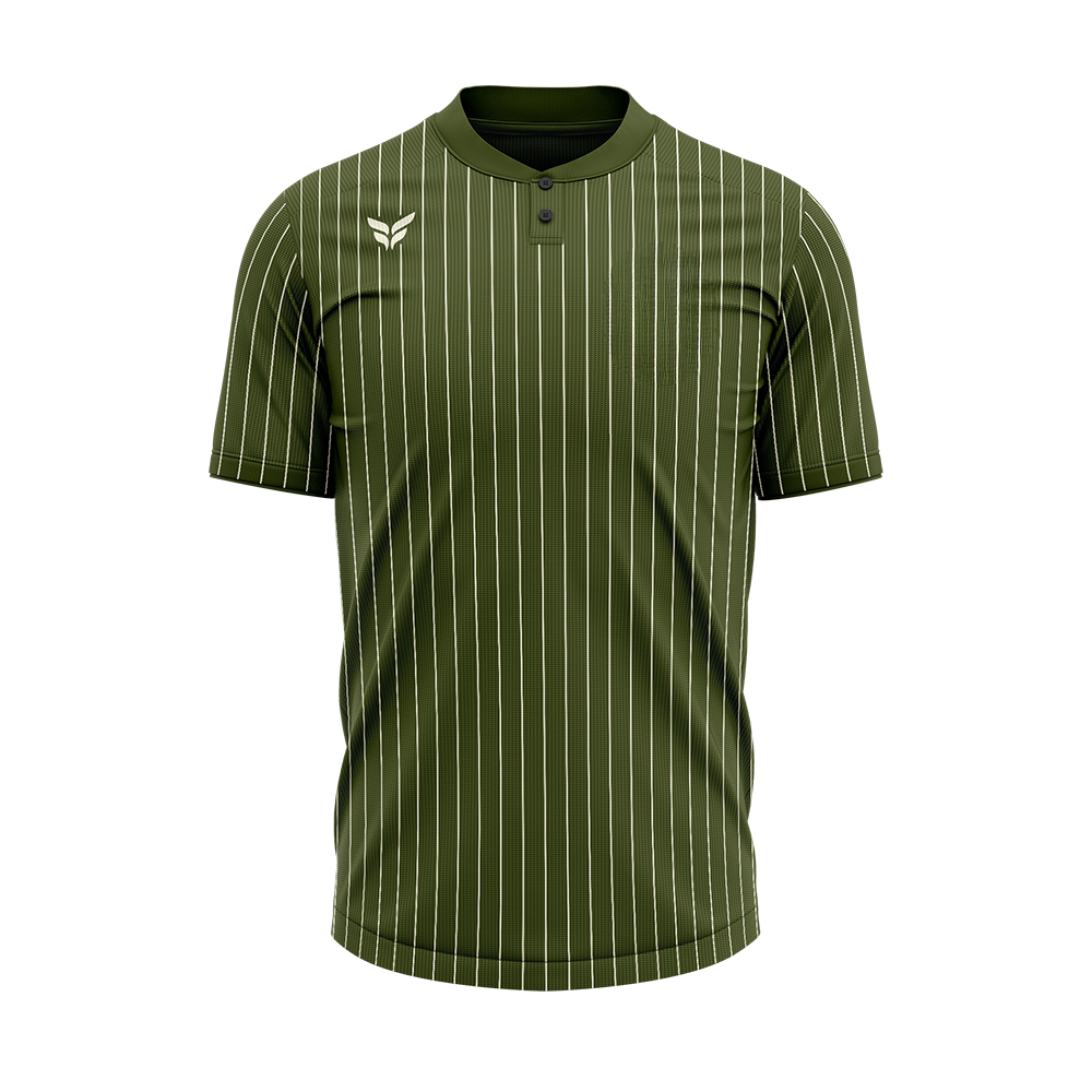 BASEBALL JERSEY 2 BUTTON x FLITE (GREEN)