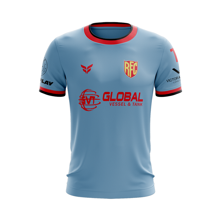 RED FLAMES GAME JERSEY SS (BLUE)