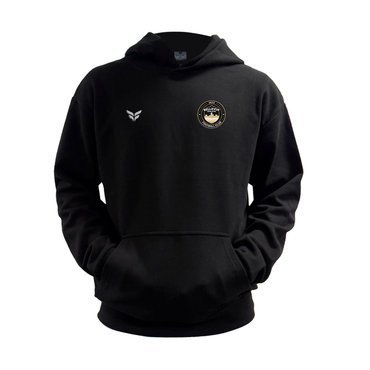 BELLEVUE COTTON-BLEND PREMIUM HOODIE (BLACK)