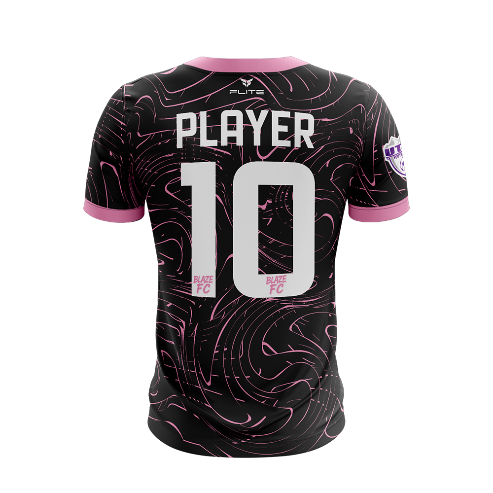 BLAZE FC GIRLS HOME JERSEY SS (BLACK)