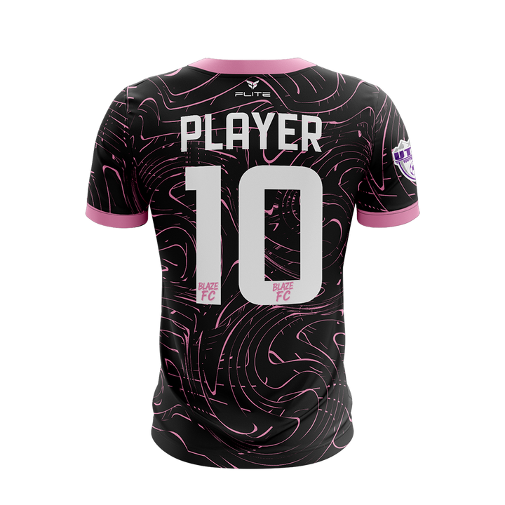 BLAZE FC GIRLS HOME JERSEY SS (BLACK)