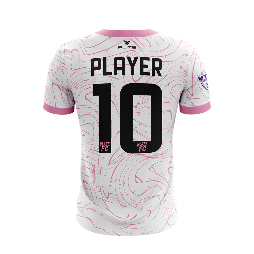 BLAZE FC GIRLS AWAY JERSEY SS (WHITE)