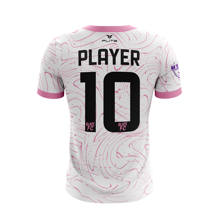 BLAZE FC GIRLS AWAY JERSEY SS (WHITE)